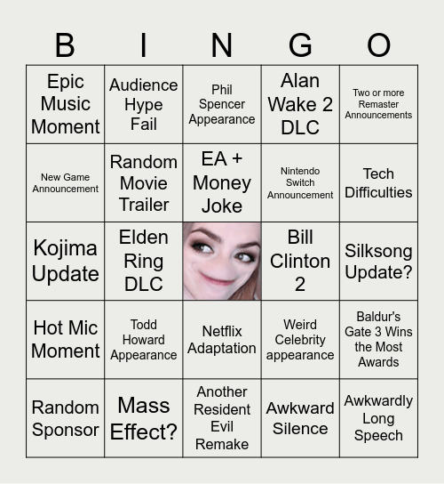 Game Awards Beengo Board Bingo Card