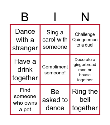 Winter Lights Bingo Card