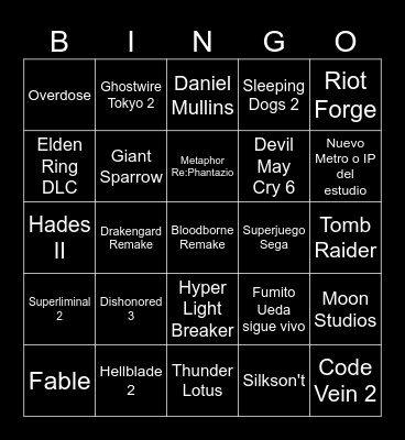 Dorito Bingo Card