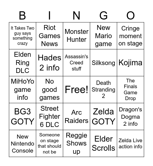 The Bingo Card