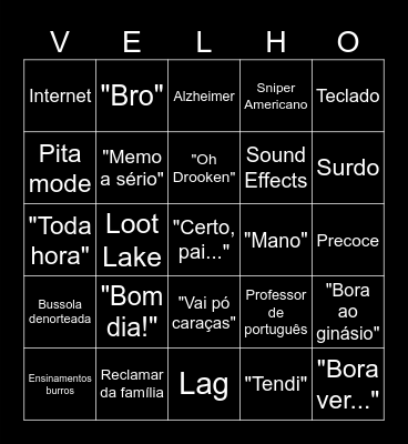 VELHO BINGO Card