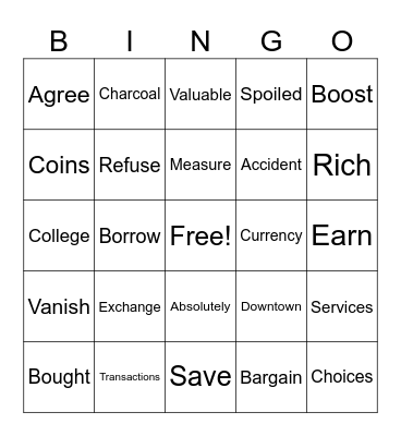 ELA BINGO Card