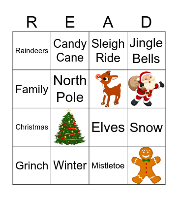 Christmas Reading Bingo Card