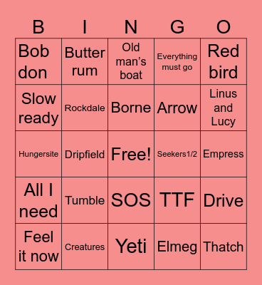 GOOSEMAS 2023 JJ Bingo Card