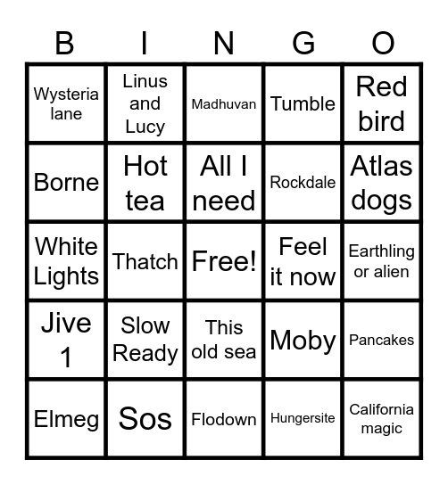 Goosemas 2023 Bingo Card