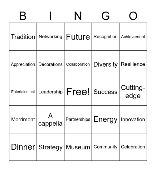 CIT Holiday Bingo Card
