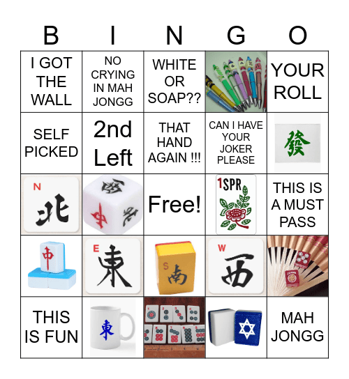 Mah Jongg Bingo Card