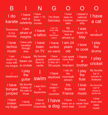 Bingo: Cologne Christmas Market Edition Bingo Card