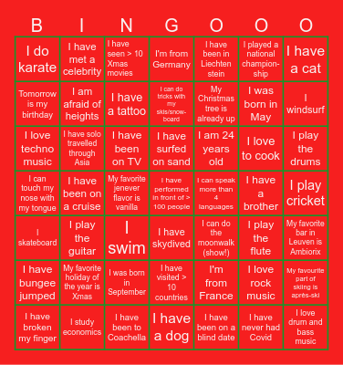 Bingo: Cologne Christmas Market Edition Bingo Card