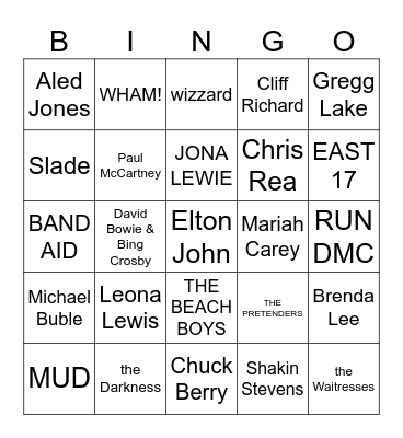 xmas bingo at the bank Bingo Card