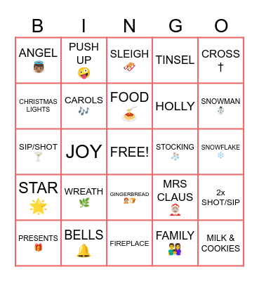 CHRISTMAS 2023 Bingo Card