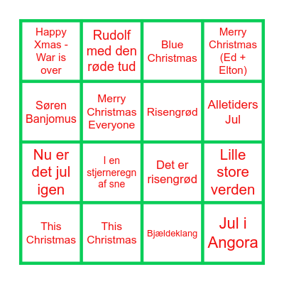 VØS Bingo Card