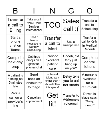 Holiday Bingo for Phones Bingo Card
