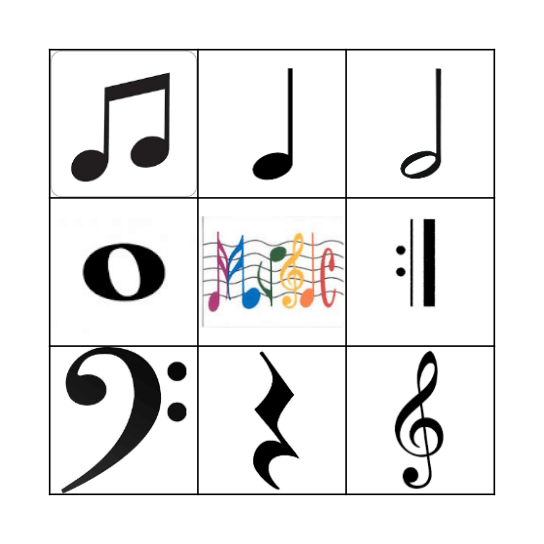 Music Bingo Card