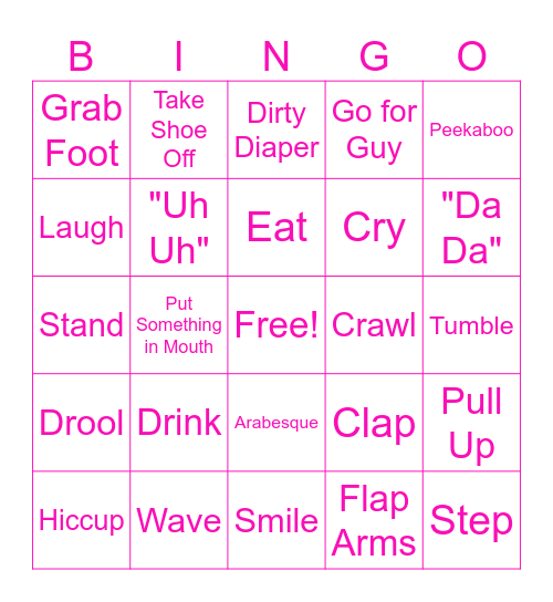 BIRTHDAY GIRL Bingo Card