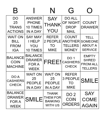 CNB BINGO Card
