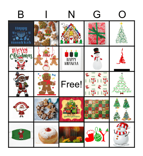 HOPs Holiday Bingo Card