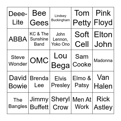 XmasMix Bingo Card