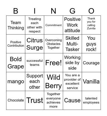 CS Bingo Card