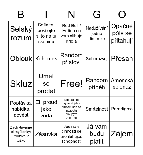 ZVELEBINGO Card