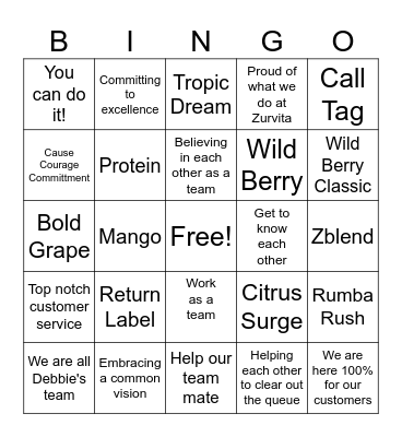 CS Bingo 4 Bingo Card