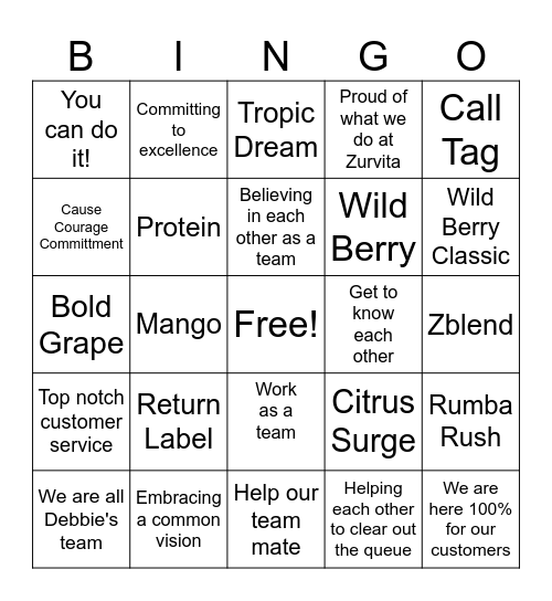 CS Bingo 4 Bingo Card