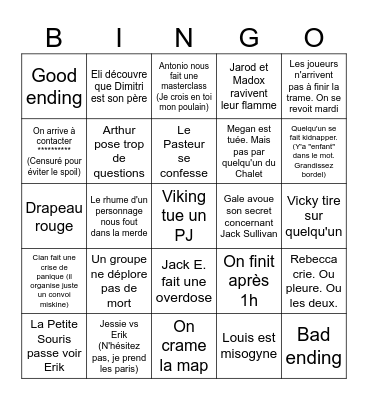 Bingo D&U S5E9 Bingo Card