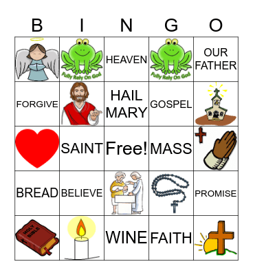 PRAYER BINGO Card