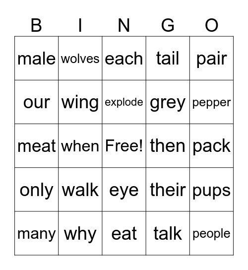 December 8 Bingo Card