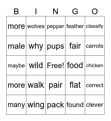 December 8 Bingo Card