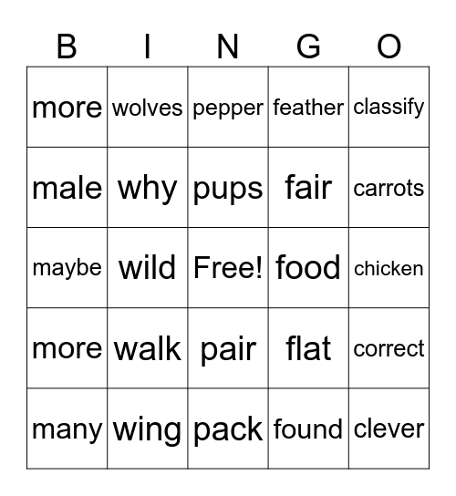 December 8 Bingo Card