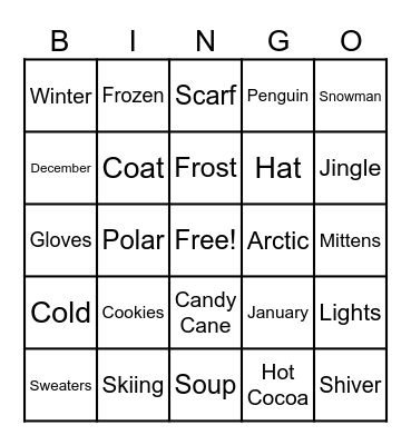 ❄️ Winter Bingo Card
