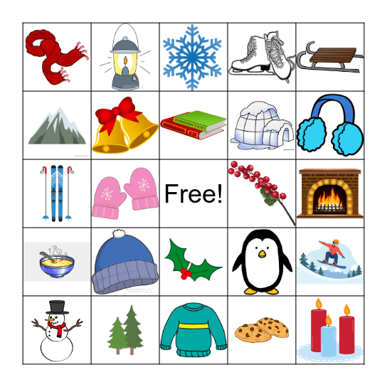 Winter Bingo Card