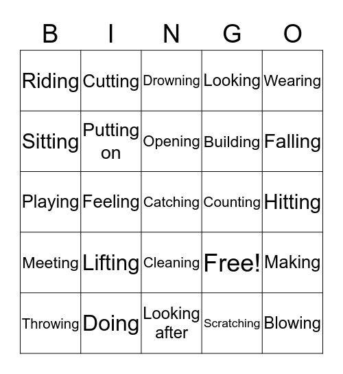 Hobbies and interests Bingo Card