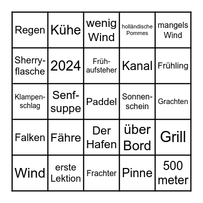 BSG Weihnachtsbingo Card