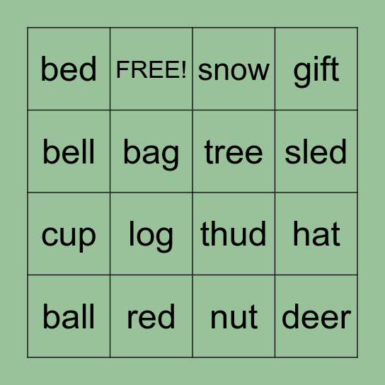 Holiday Bingo Card
