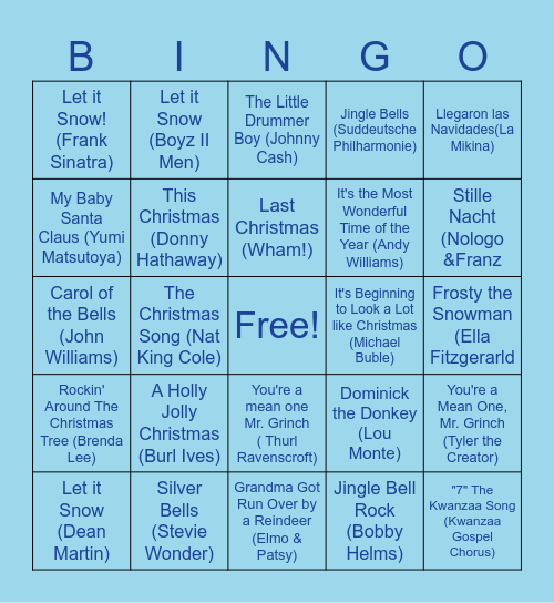 ☃️❄️Silas All Hands Holiday ☃️❄️ Bingo Card
