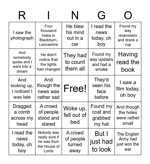 Boundary Bingo Card