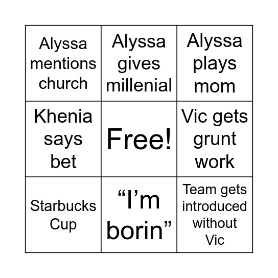 Bingo Card