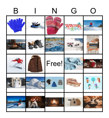 Winter Fun Bingo Card