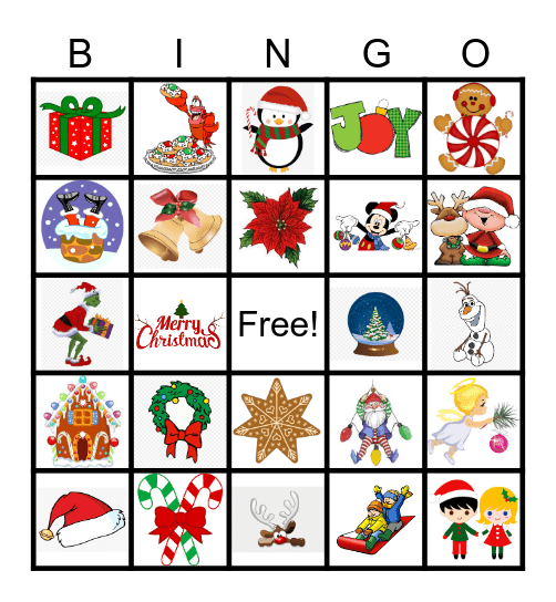 Christmas Bingo Card