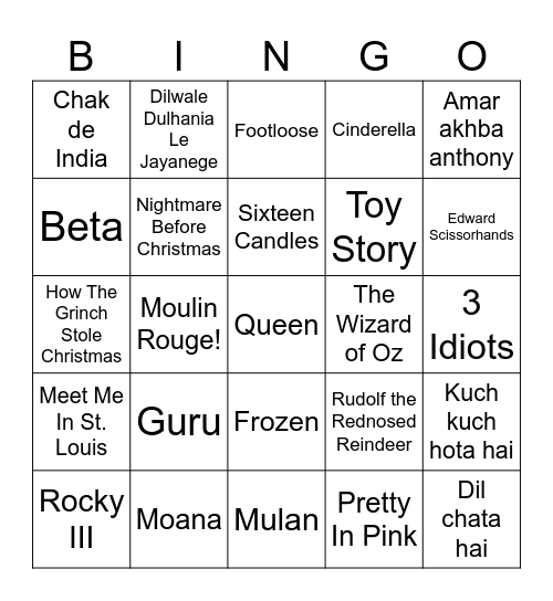 Astro & Codey Bingo Card