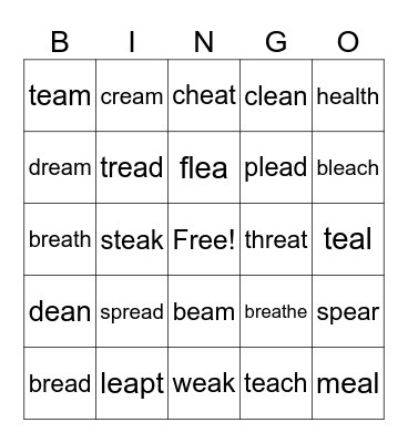 ea Bingo Card