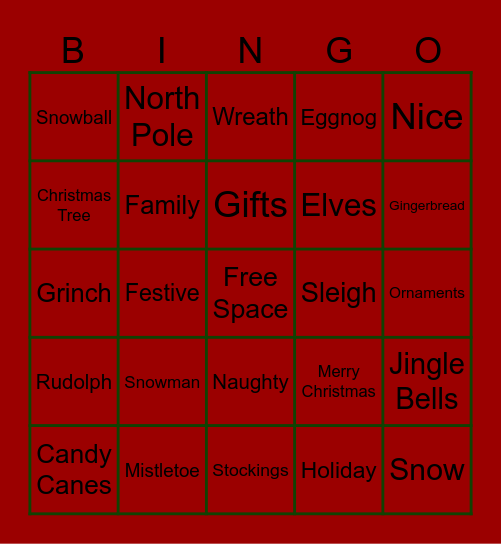MAYWOOD'S CHRISTMAS CELEBRATION Bingo Card