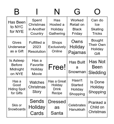 Galileo Jingo Bingo Card 1 Bingo Card