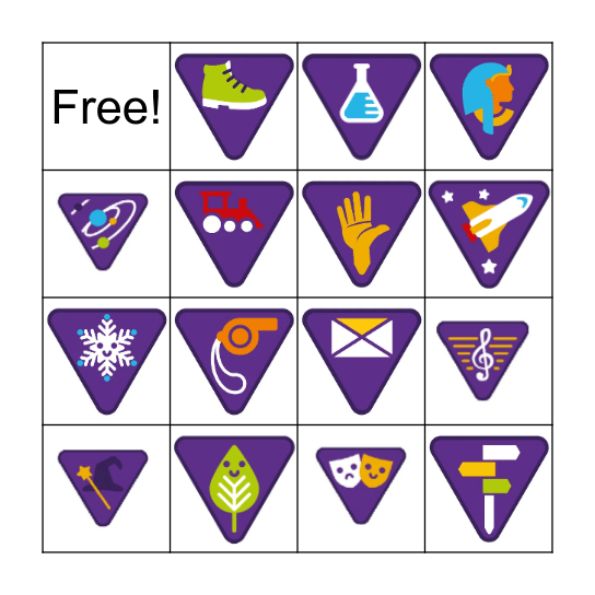 Tropy zuchowe Bingo Card