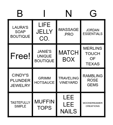 HOLIDAY  EXPO Bingo Card