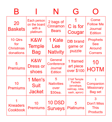 RED TEAM BINGO Card