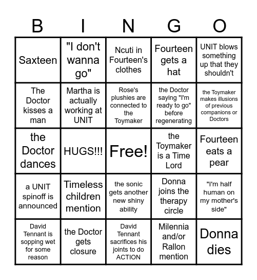 The Giggle Bingo Card