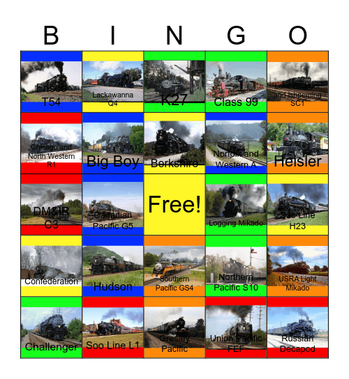 Steam in the Great Lakes Bingo Card